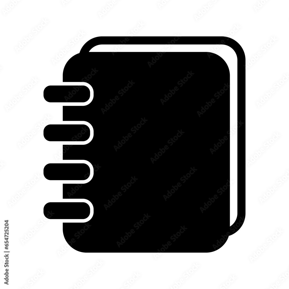 Poster notebook icon, notepad page icon.