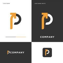 P Logo Vector Icon Illustration Design