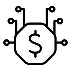 Investment line icon