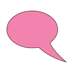 Speech bubble. Decorative abstract geometric element.