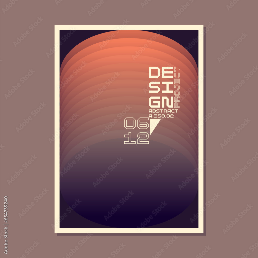 Poster a template to use in your design. a composition of geometric shapes. abstract background. modern pos
