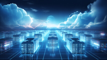 Data Mining Center in the clouds for wireless communication