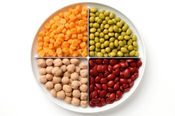 Canned pet food in isolation white background