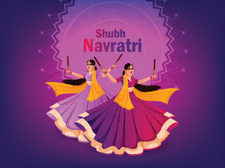 Navratri indian festival celebration background