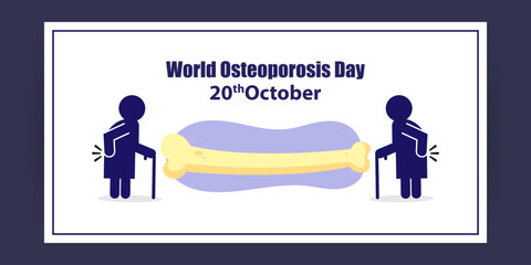 Vector illustration of World Osteoporosis Day banner