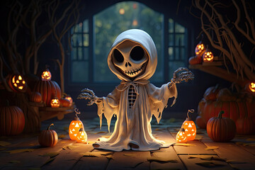 Halloween baby skeletons