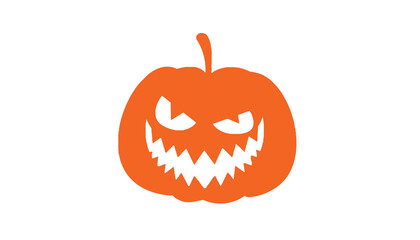 Halloweens carved scary pumpkins for decorations and events. orange and dark yellow color