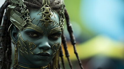 venetian carnival mask HD 8K wallpaper Stock Photographic Image