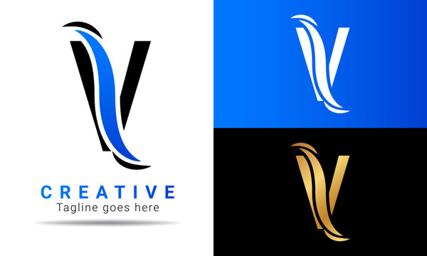 V Letter Logo Design Template. Creative Modern V Letter logo icon vector
