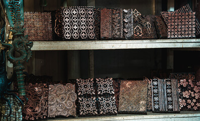 Indonesian Metal Batik Stamps - obrazy, fototapety, plakaty