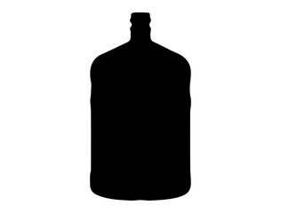 Water gallon silhouette vector art