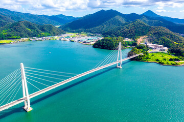 Naklejka premium 舞鶴クレインブリッジ（京都府舞鶴市）