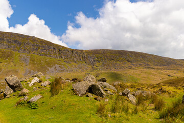 mountain landscape with blue sky