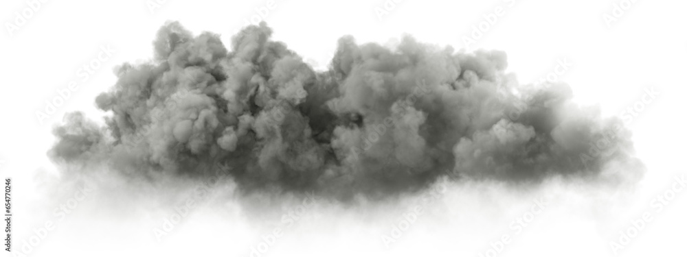 Poster rainstorm overcast clouds on transparent 3d rendering png