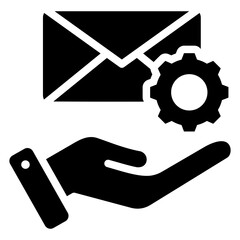 Mail Services Glyph Icon