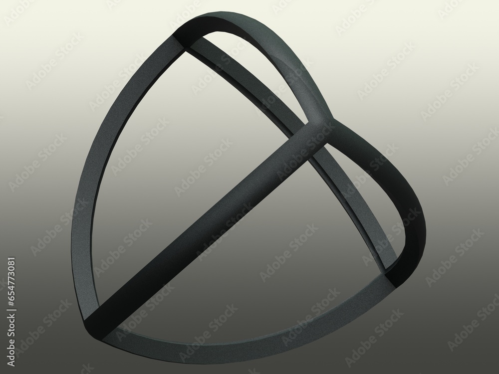 Poster wireframe shape reuleaux tetrahedron 3d print model