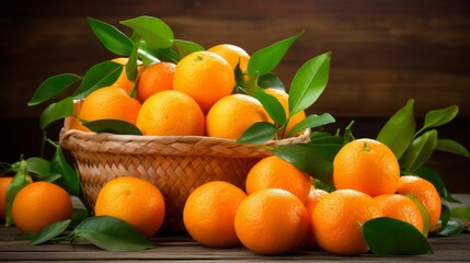 Isolated against a white backdrop, a tangerine or clementine orange with a green leaf.