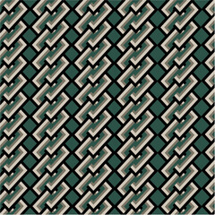 Abstract geometric pattern with intersecting lines. Seamless vector background. Modern monochrome texture. Stylish lattice .