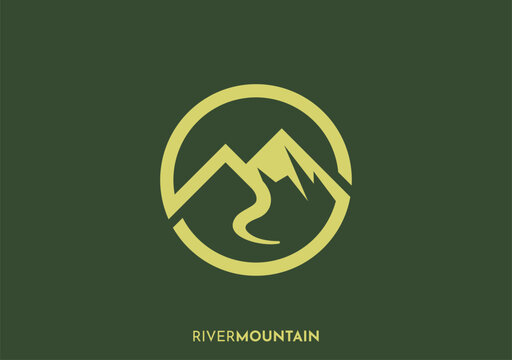 Monogram RM River Mountain, combines R and M in a dynamic design, symbolizing adventure and the majestic allure of nature