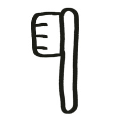 toothbrush doodle