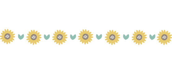 Sunflower Decorative Line