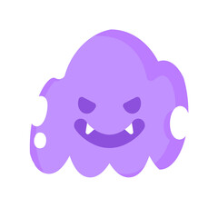 デフォルメスライムモンスター紫☆PNG
