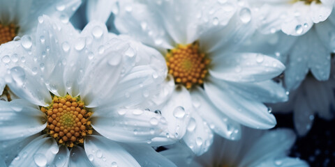 Spring White Daisy Flowers, 
Beautiful Blooming Daisies, 
Fresh Spring Floral Blossoms, 
Delicate White Petals in Spring, 
Daisy Flower Garden in Bloom