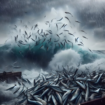 Sardinas volando