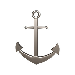 3D Realistic Anchor - Nautical Elegance in Three Dimensions
