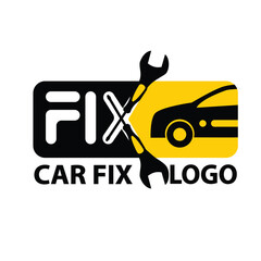 Car Repair Logo With Wrench.