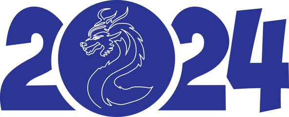 New year 2024 DRAGON 