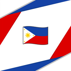 Philippines Flag Abstract Background Design Template. Philippines Independence Day Banner Social Media Post. Philippines