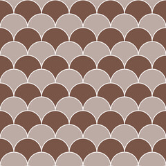 Brown fish scales pattern. fish scales pattern. fish scales seamless pattern. Decorative elements, clothing, paper wrapping, bathroom tiles, wall tiles, backdrop, background.