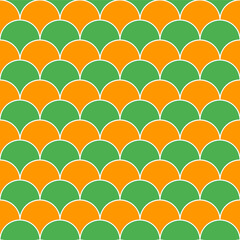 St. Patrick's day fish scales pattern. fish scales pattern. fish scales seamless pattern. Decorative elements, clothing, paper wrapping, bathroom tiles, wall tiles, backdrop, background. © hchedgehog