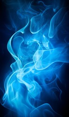 Blue smoke abstract background texture