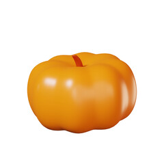 fresh pumpkin fruit 3D icon illustration
