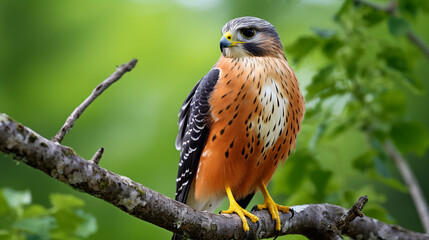 Falcão de peito laranja (Falco deiroleucus)