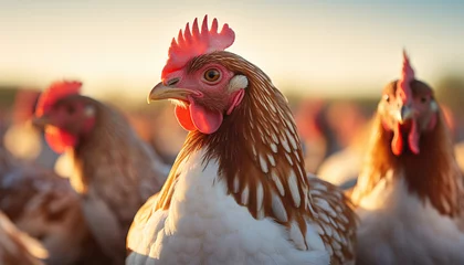 Fotobehang poultry farm full of chicken © IMRON HAMSYAH