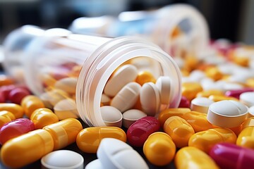 Pharmaceutical capsules and pills, an arsenal against ailments and discomfort