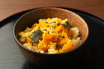 南瓜の炊き込みご飯
