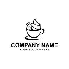 coffe cake breakfast logo