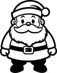 Festive Santa Claus and gift clip art in SVG, PNG formats. Perfect for Christmas projects. Instant download available!