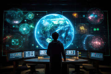 Solar Storm Predictor in Holographic Space
