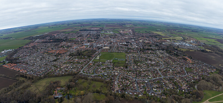 Great Driffield Aerial Panorama