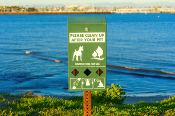 Pet Waste Station Bags Dispenser Close-up