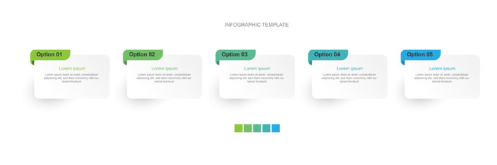 Infographic template vector element 