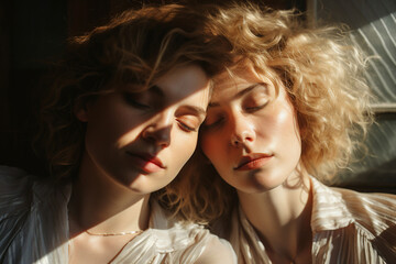 LGBT month pride conceptual illustration made with Generative AI tools technology