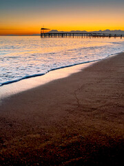 Sonnenuntergang am Lara Beach  Lara-Antalya, Türkei