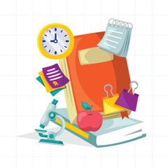 Background design illustration for education