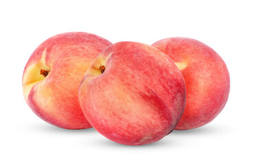 Fototapeta na wymiar Peach with isolated on transparent png